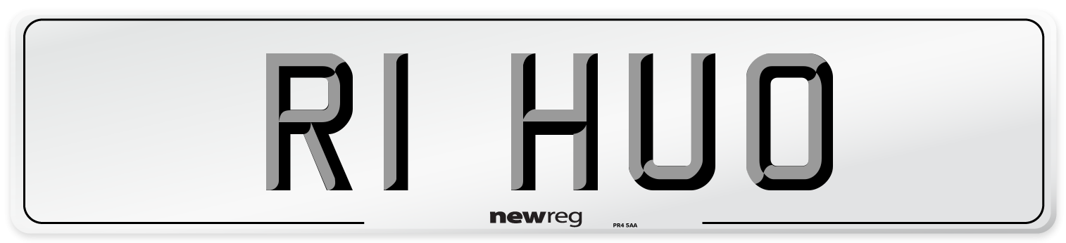 R1 HUO Number Plate from New Reg